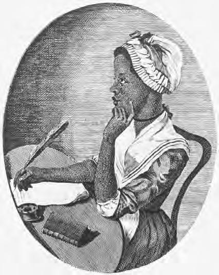 A n H y m n t o t h e E v e n i n g Phillis Wheatley (The Library of Congress) subjects such as imagination and virtue.