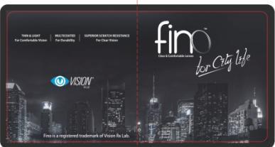 Authenticity Card: Since the attributes of Fino lenses are so distinctive, they