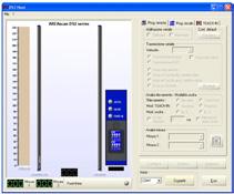 DIMENSIONS The different configuration parameters of the light grid can be visualised and modified using the extremely easy and intuitive user interface.