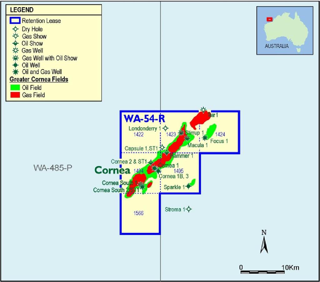 CORNEA FIELD, AUSTRALIA Large Undeveloped Resource Octanex has an 18.