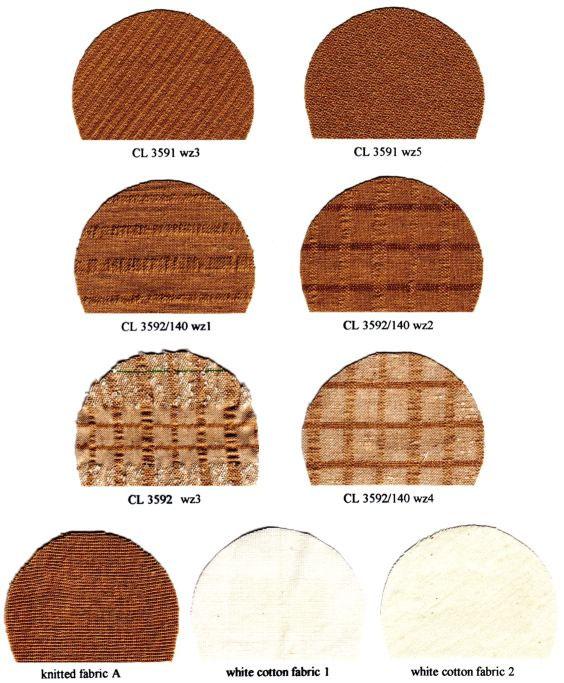 Figure 6. Naturally colored cotton fabric samples Figure7.