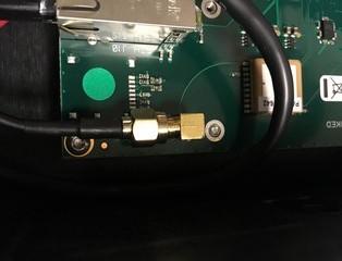 Connect the GPS-antenna cable to the SMA connector on the master electronics. Torque the SMA nut to 3 