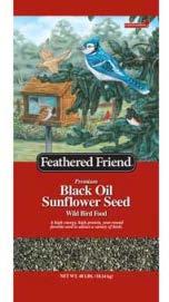 Feathered Friend Black Oil Sunflower Seed This seed appeals to a variety of birds
