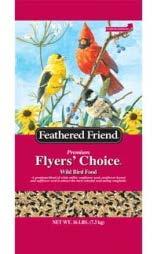 Feathered Friend Flyer's Choice premium wild bird food mixture attracts the