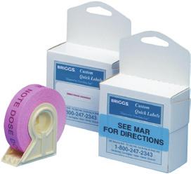 11901L (Identification Label) 3/4 x 2-1/2 TIP - If you plan to write on the label you are ordering, choose a matte or flourescent color. You may write on any color of 11902T (tape).