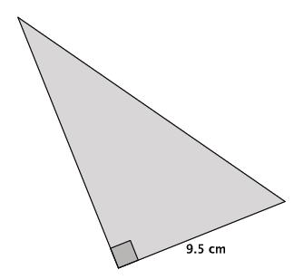 In the sequence of tenths, it is between. and. because... Since the number is closer to. than., it would round to.. Then.. cm is the approximate length of the hypotenuse, and cm is the exact length.