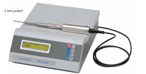22 Ultrasound Machine Figure 15. VCX 130 PB The ultrasound treatment machine is a VCX 130 PB from SONICS & MATERIALS, INC. and consists of piezoelectric lead zirconate titanate crystals (PZT).