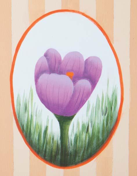 Painting Instructions: Crocus Wild Orchid Basecoat the entire crocus Hauser Medium Green Base in the stem Purple Pizzazz Float to separate the petals, above the top of the two front petals and across