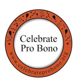 PRO BONO MONTH The American Bar Association designates a week at the end of October as National Celebrate Pro Bono week.