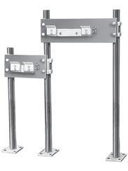 Water Cooler Carriers - Bi-Level Type 440 Carrier with three uprights, welded base feet, support studs