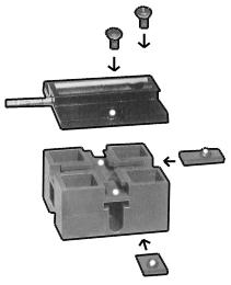 3. First, insert one Screw (part #84) completely through two Connection Pieces (part #19), and loosely screw a Nut (part #93) onto the Screw. (See Figure C.) 4.