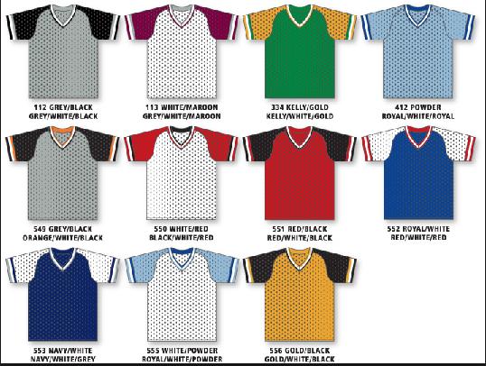 Baseball/Softball Jersey Patterns: Crew Neck, Two button, Full button and Sleeveless jerseys