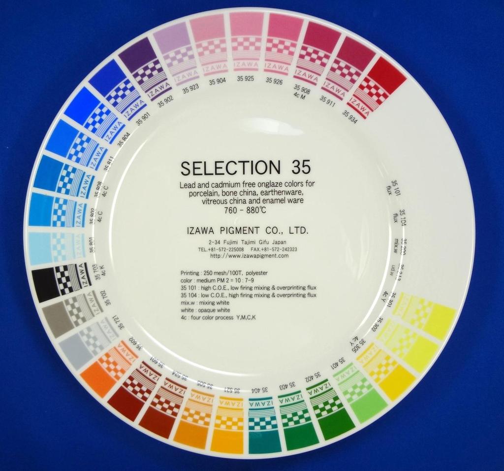 SELECTION 35 760-900 Lead- and cadmium-free onglaze colors 1.