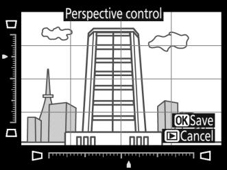 Perspective Control G button N retouch menu Create copies that reduce the effects of perspective taken from the base of a tall object.