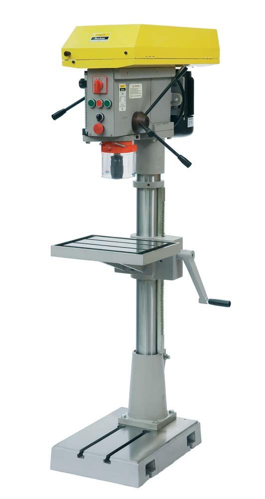 22 VARIABLE SPEED COLUMN DRILL MT 4-40 MM SB 40 S» Solid industrial construction» All Speed regulationcan be adjusted without fan belt change» Forward and reverse» High quietness by wide toothed belt