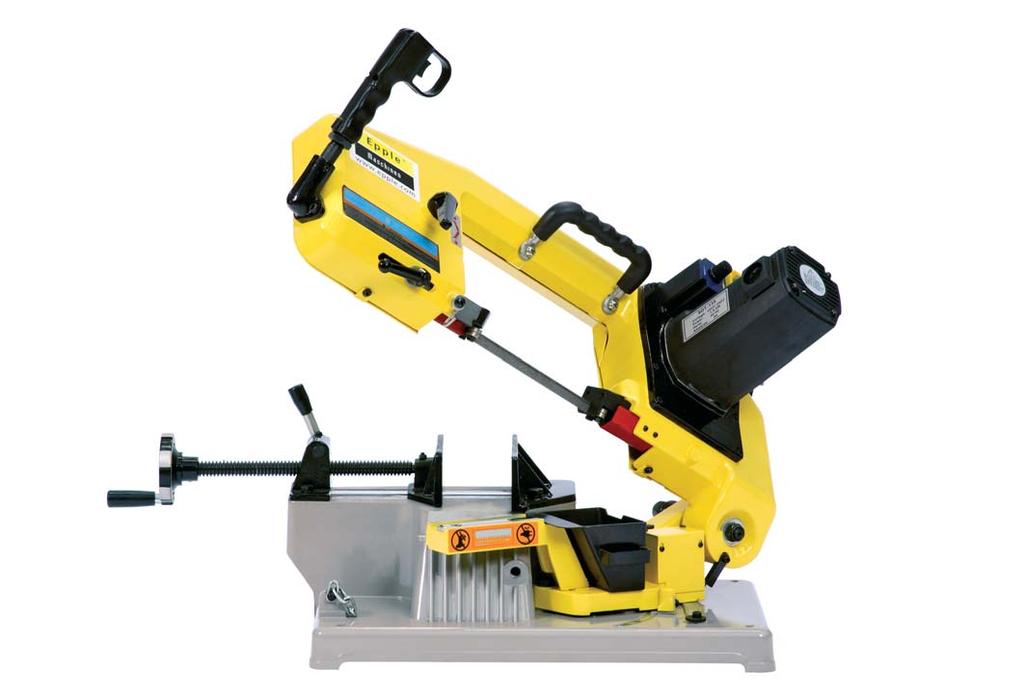 56 PORTABLE BANDSAW BS 100 G BS 100 GS BS 100 GS NET WEIGHT: 23 KG LIGHT WEIGHT PORTABLE BANDSAW» Flexible use for horizontal and vertical sawing» Swivel saw arm» Detachable splash tray» Quick action