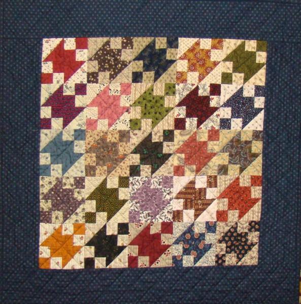 We have designed three little quilts that are very scrappy and made using charms. We thought a Charm Swap would be a fun and different club to be are part of.