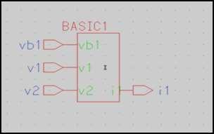 Fig 4:-Symbol of V-I convertor --- (9) Where ] this shows the nonlinearity effect in a simple differential pair biased by a constant current source.