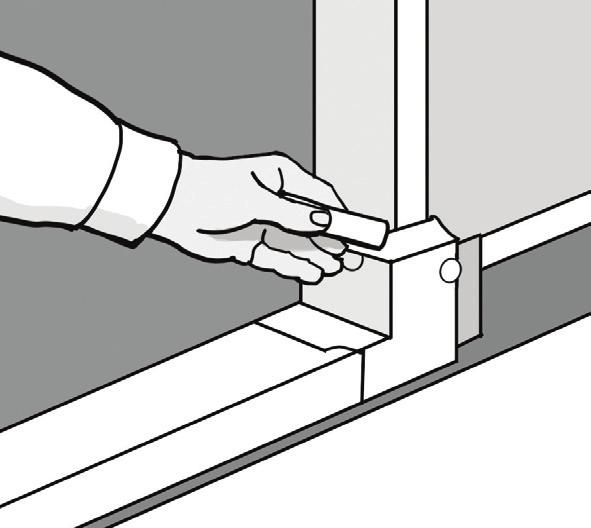 3. PREPARE AND APPLY THE SILL PAN STEP 3A: FIGURE 1 Pan flashing is used at the base of openings and designed to collect and drain water directly to the exterior or onto the