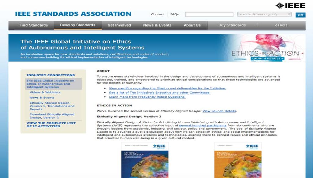 The IEEE Global Initiative on Ethics