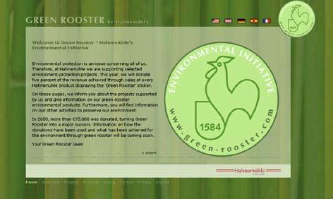 Green Rooster Hahnemühle s Green Side Environmental Initiative The red rooster is our well known