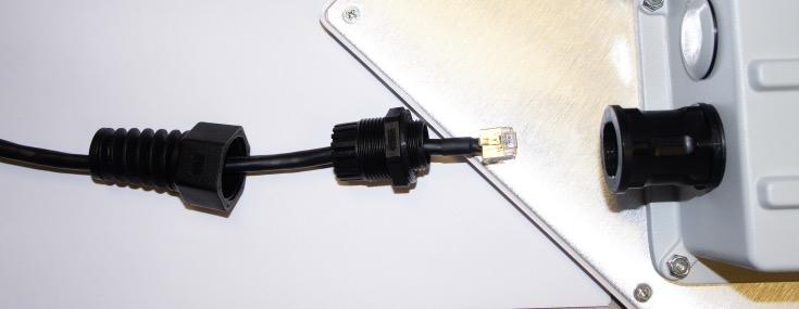 Next, locate the split in the Inner Seal, and wrap it around the Ethernet cable.