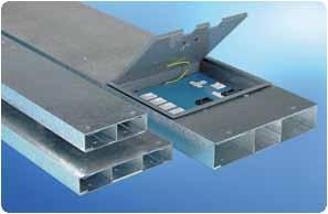 It is available in two ranges, ordinary wiring trunking and bus-bar trunking. The ordinary system is further available in either metal or PVC.