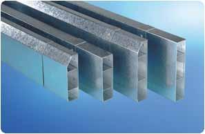 where damp conditions might be encountered. Metal trunking is used extensively in engineering premises.