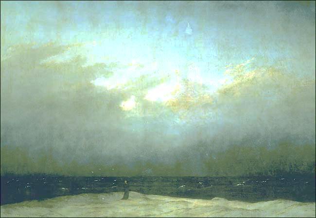 The Contemporary Framework, examples: Caspar David Friedrich continued Caspar David Friedrich, Monk by the Sea, 1809 Friedrich s artworks also challenged traditional understandings of artworks of his