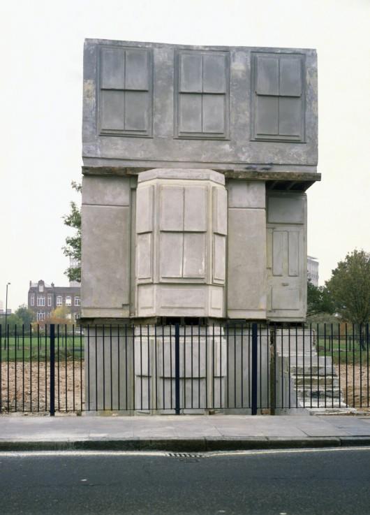 The Contemporary Framework, examples: Rachel Whiteread Rachel Whiteread, House, sculpture (cast concrete in the shape of a full size, three-storey terrace house), London, 1993.