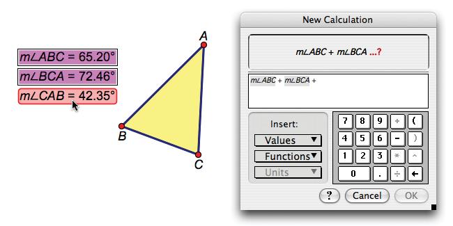 Communicate Present mathematics easily using Hot Text and the Marker tool. See the Getting Started Tutorial Angles in a Triangle.