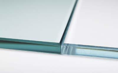 glass the green cast inherent to other clear glasses is Can be toughened or laminated for safety and not present.