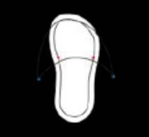 Project Steps Make Pattern Pieces: 1. To create bottom pattern, trace around bare foot. Smooth lines and add ⅝ all the way around. 2.