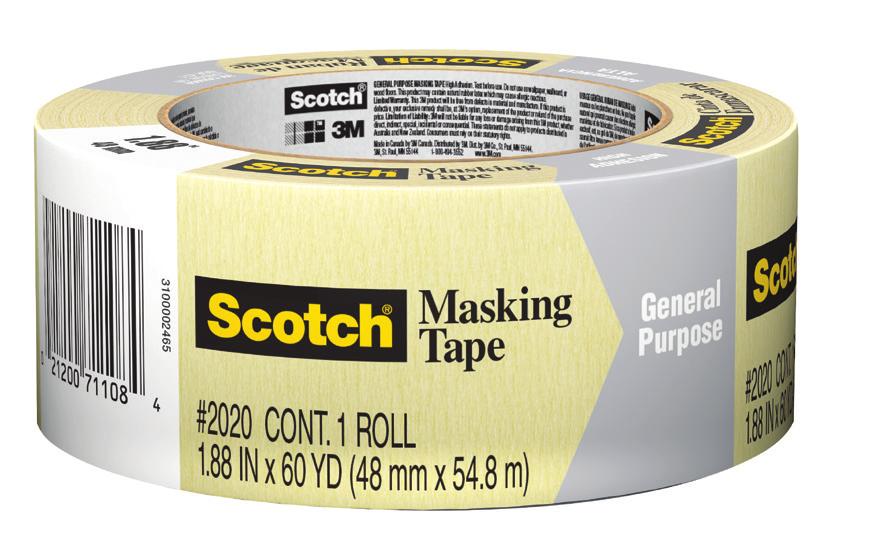painter grade masking tape with Humi Bond Adhesive.