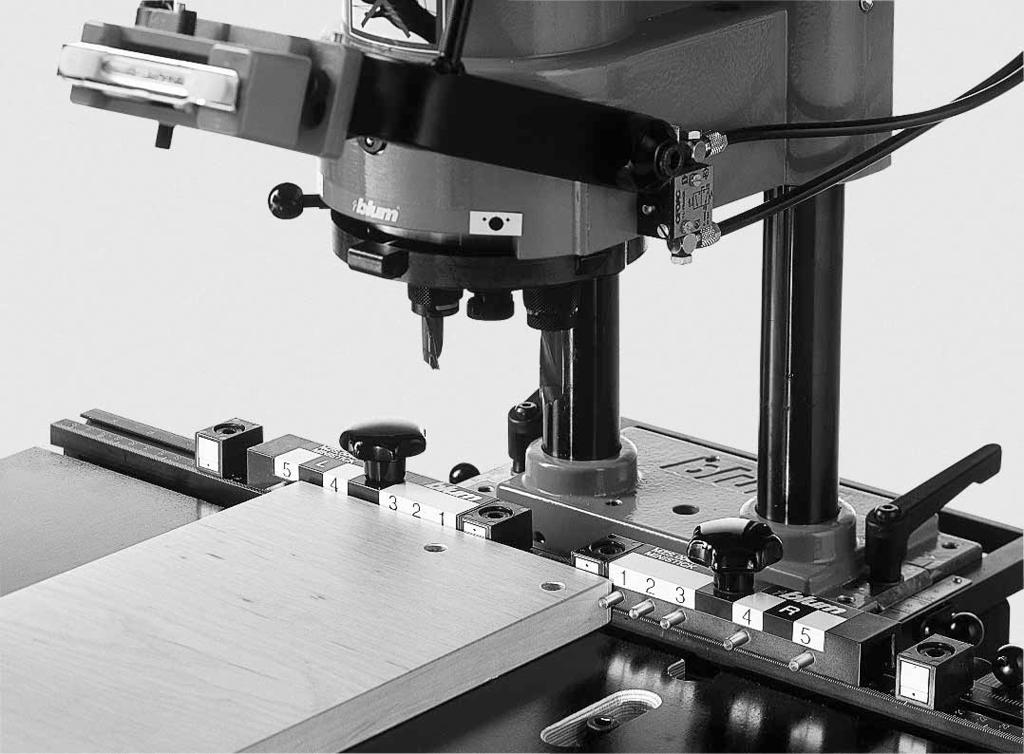 MINISTICK For processing drawer fronts - Enables process drilling for the front fixing brackets of Blum s METABOX and TANDEMBOX drawer systems - For METABOX C15 bottom and back drilling - Drawer