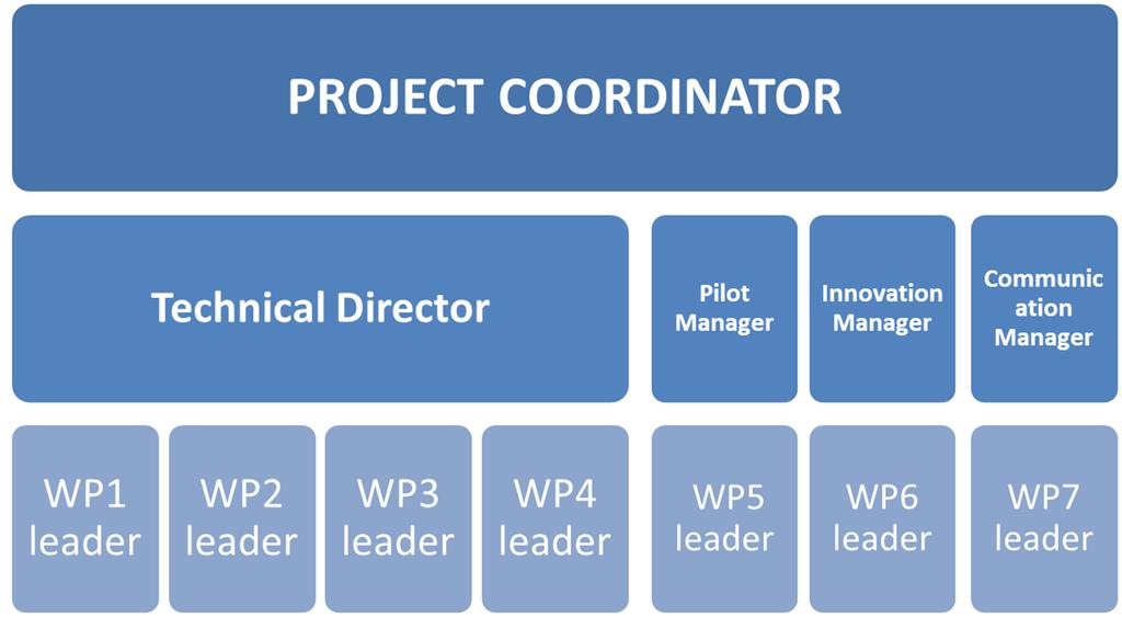 OPERATIONAL AND TECHNICAL MANAGEMENT Project Management Team (chaired by the Coordinator) Operational body for the execution of the Project