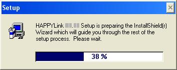 Note: Install in the Administrator if you use Windows XP or Windows2000. Install this software after uninstall, if you have already installed Happy Link software.