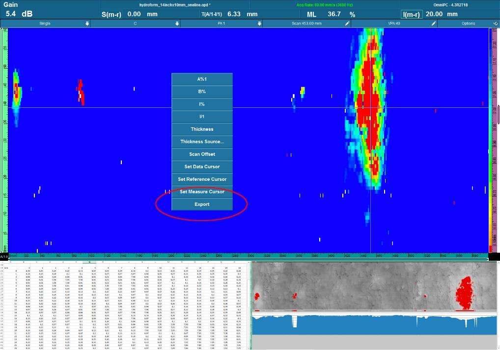 The software has analytical tools that help users quickly find the location of minimum thicknesses and the size of the corroded areas for robust reporting.
