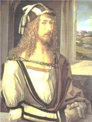Albrecht Dürer, German Artists Self-portrait, 1498 Albrecht Dürer (1471-1528) was born in the German city of Nuremberg. He earned fame for his paintings, drawings, prints, and writings on art.