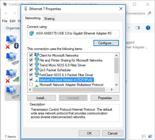 Right click the Network Adapter and open its