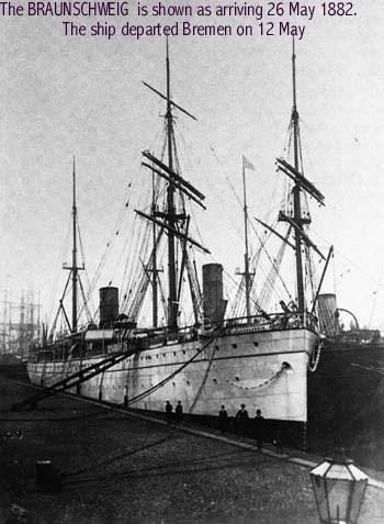 Enter Braunschweig Ship Photo in the search field. 1 2. The first result in our search looks like it is the ship Gustave sailed on. Click on the photo. 2 3.
