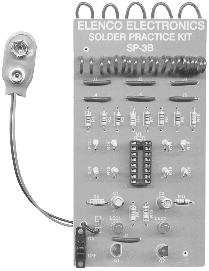 SOLDER PRACTICE KIT MODEL SP-3B Assembly and