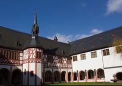 model The former Cistercian monastery at Eberbach was founded near the Rheingau town of Eltville in 1136.