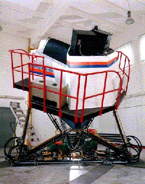 Figure 8: Japetus Research Flight Simulator at Polish Air Force Institute of Aviation Medicine. Device shown in the Fig.