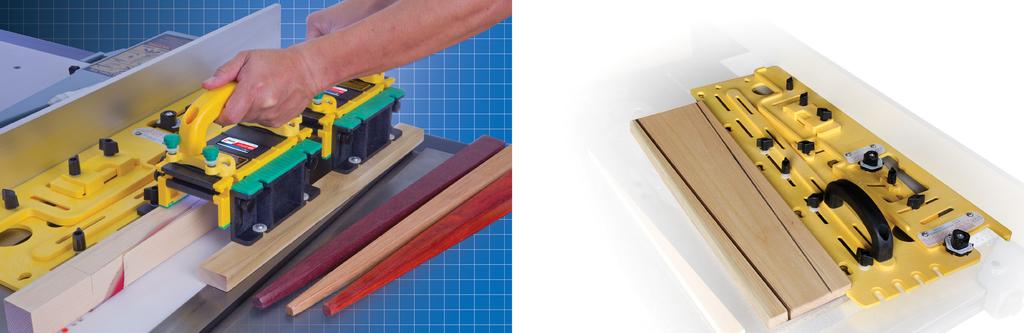 THE MOST PRECISE, VERSATILE TAPERING JIG Work faster. Switch quickly and easily between two tapers on a single workpiece.