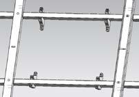 IMGE & NOTE: Power trough clips will be secured to the underside of the worksurface at the time of the