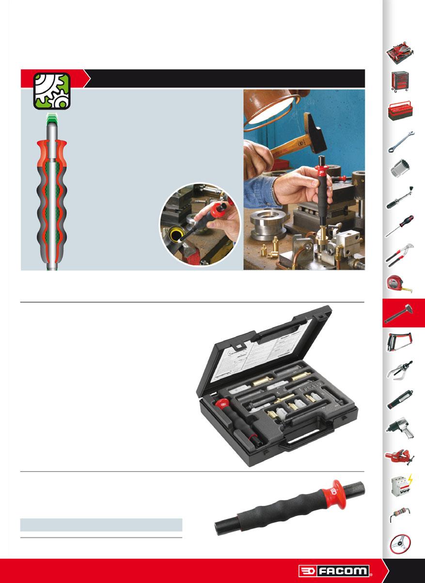 Impact tools Multi-impact tool sets Multi-impact system RITS AN PUNCHES Parts protection Interchangeable tips of differing hardness for parts that must not be marked. High quality, precision tools.