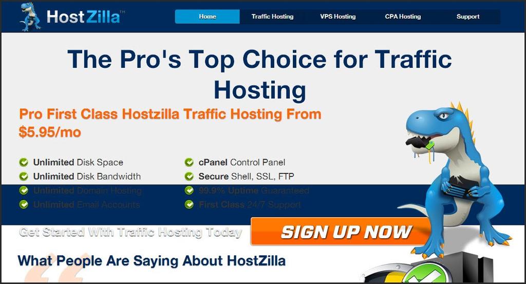Get Your Hosting Plan You can host your website with a variety of companies. I recommend using HostZilla. Go to HostZilla and click Sign up Now. Then, you ll need to choose your plan.