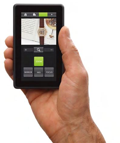 Maximum Usability Touch Screen Remote Control with Live Image Preview The VZ-P18 and VZ-P38 feature a touch screen remote control and a live image preview.