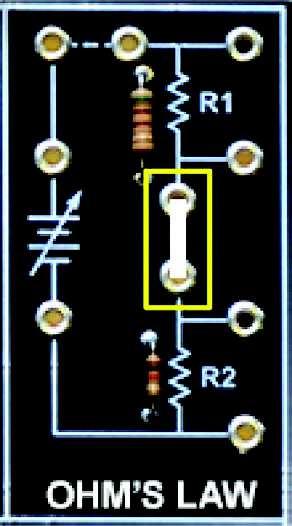 DC Fundamentals Ohm s Law The sum of each voltage drop equals the value of the applied circuit voltage.